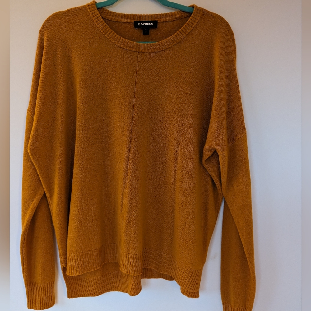 Express Crew Neck Knit Long Sleeve Sweater Size M